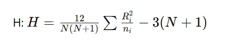 test statistic
